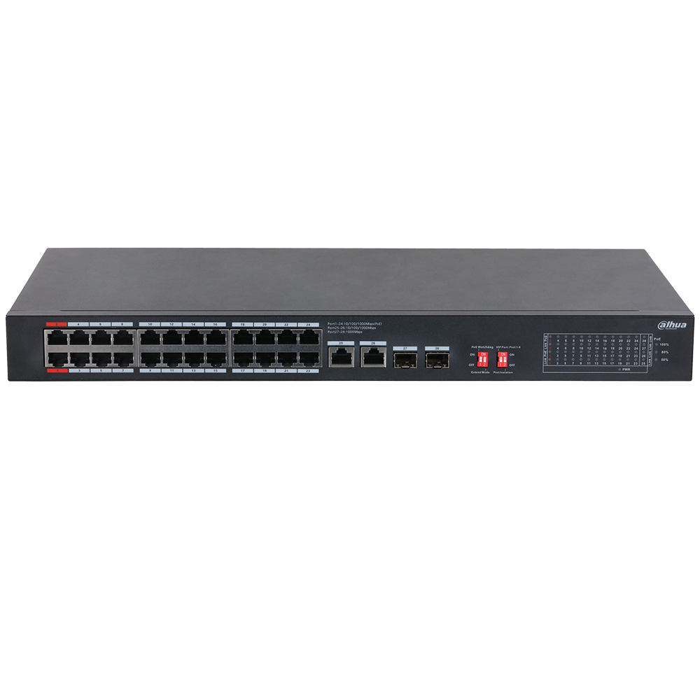 Dahua Switch, 28 Ports, 24 PoE, unmanaged-2