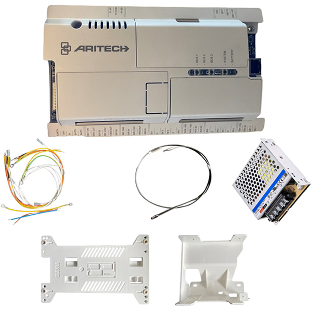 Siemens/Aritech PLC, Hutschiene/Modul, Stromversorgung, Kabelbündel, Montageplatten