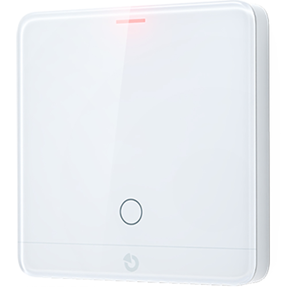 BUS-Temperatur- und Luftfeuchtigkeitssensor, inkl. Thermostat, IP31, weiß