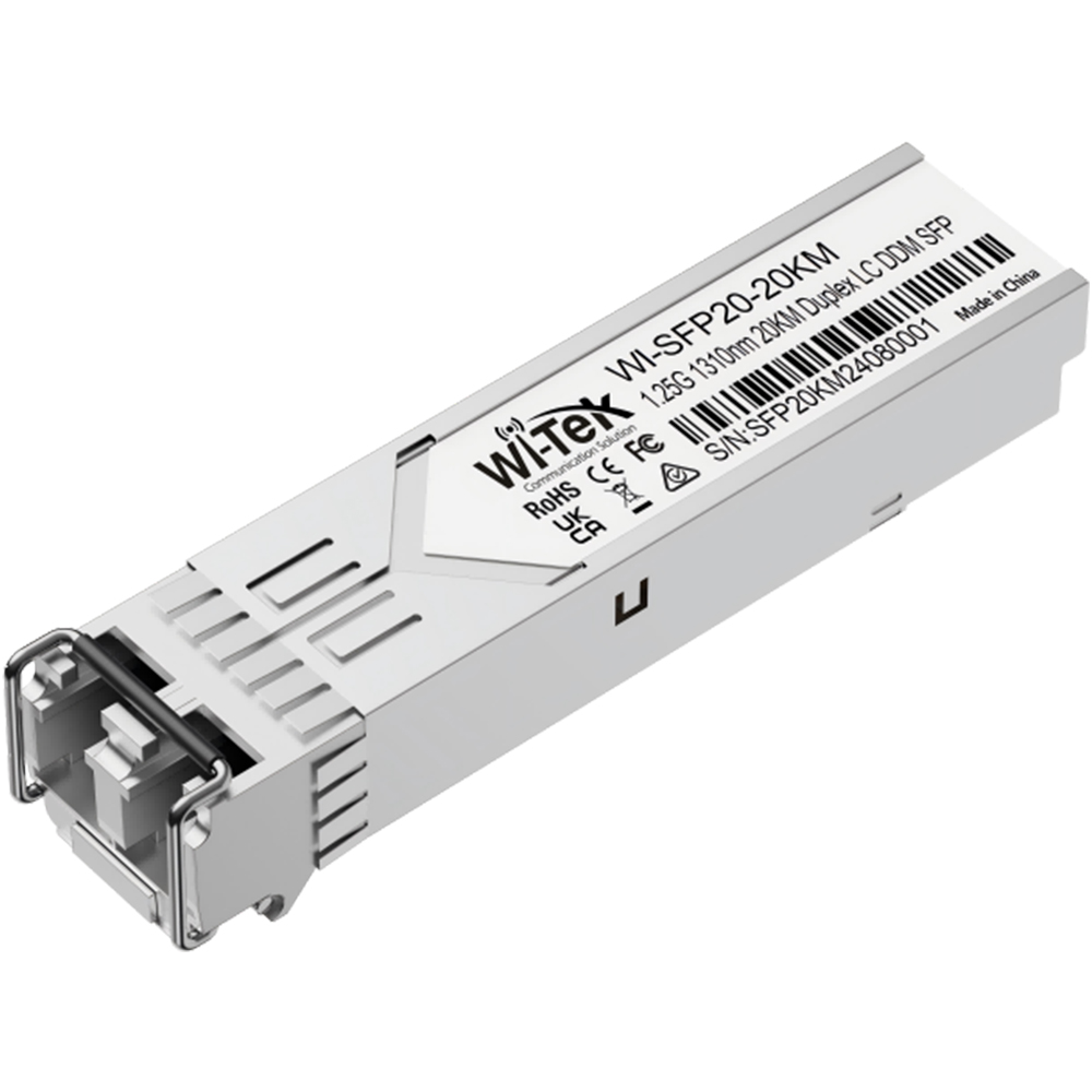 Wi-Tek SFP Single-mode-Modul, Transceiver, 20 km Reichweite