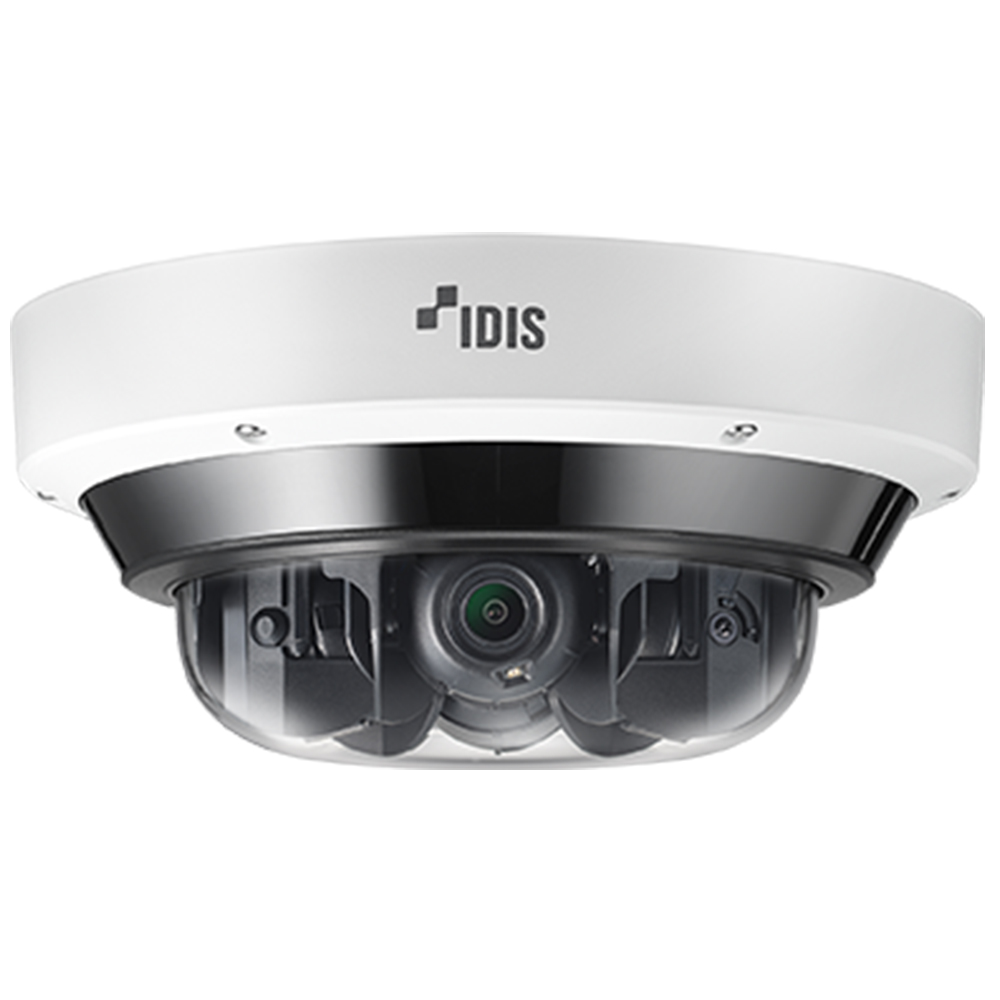 IP-Multisensor-Kamera, 4x5 MP, 3,3 - 7,02 mm, IR 25 m, IP67, IK10, NDAA, weiß