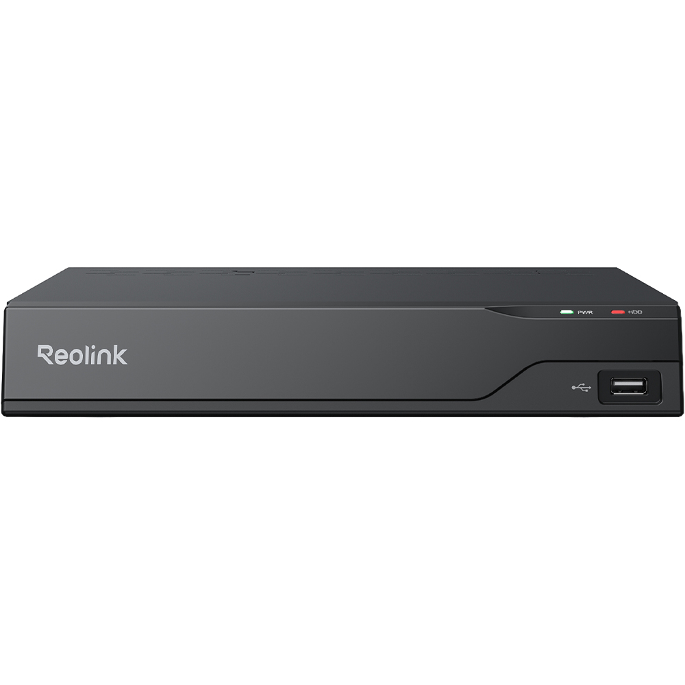 Professional IP-PoE-Rekorder, 8 Kanäle, 12 Kanäle IP, 8 Kanal PoE, 1 SATA á 16TB, schwarz
