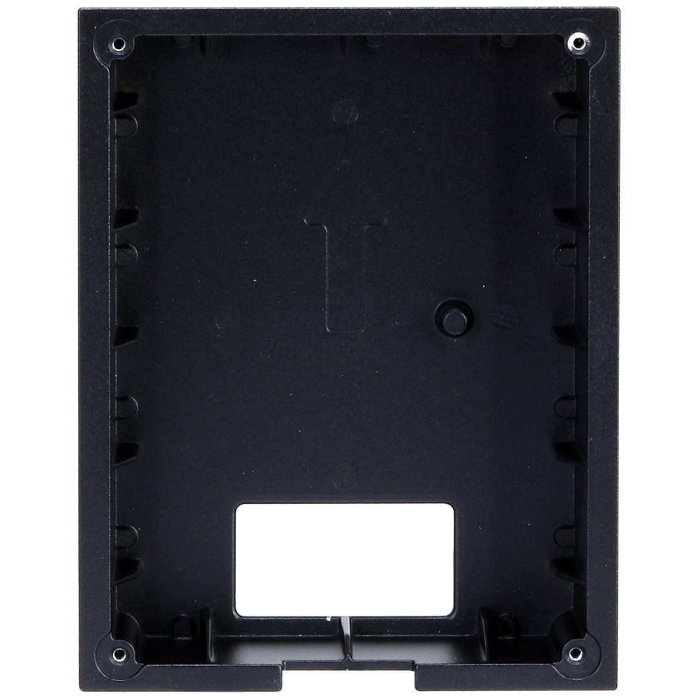 Unterputz-Montagebox, für 1 Modul, Metall, schwarz