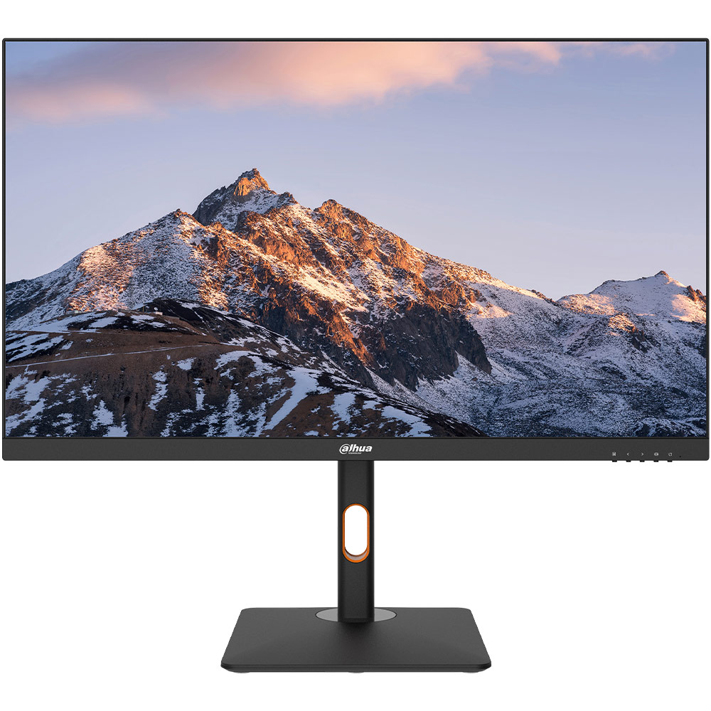 Monitor, LED, Standfuß, Schwarz, Bildschirm