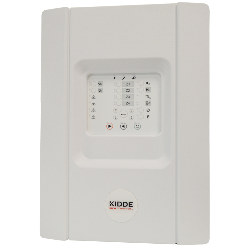 Konventionelle Brandmeldezentrale, 4 MG, IP30, weiß