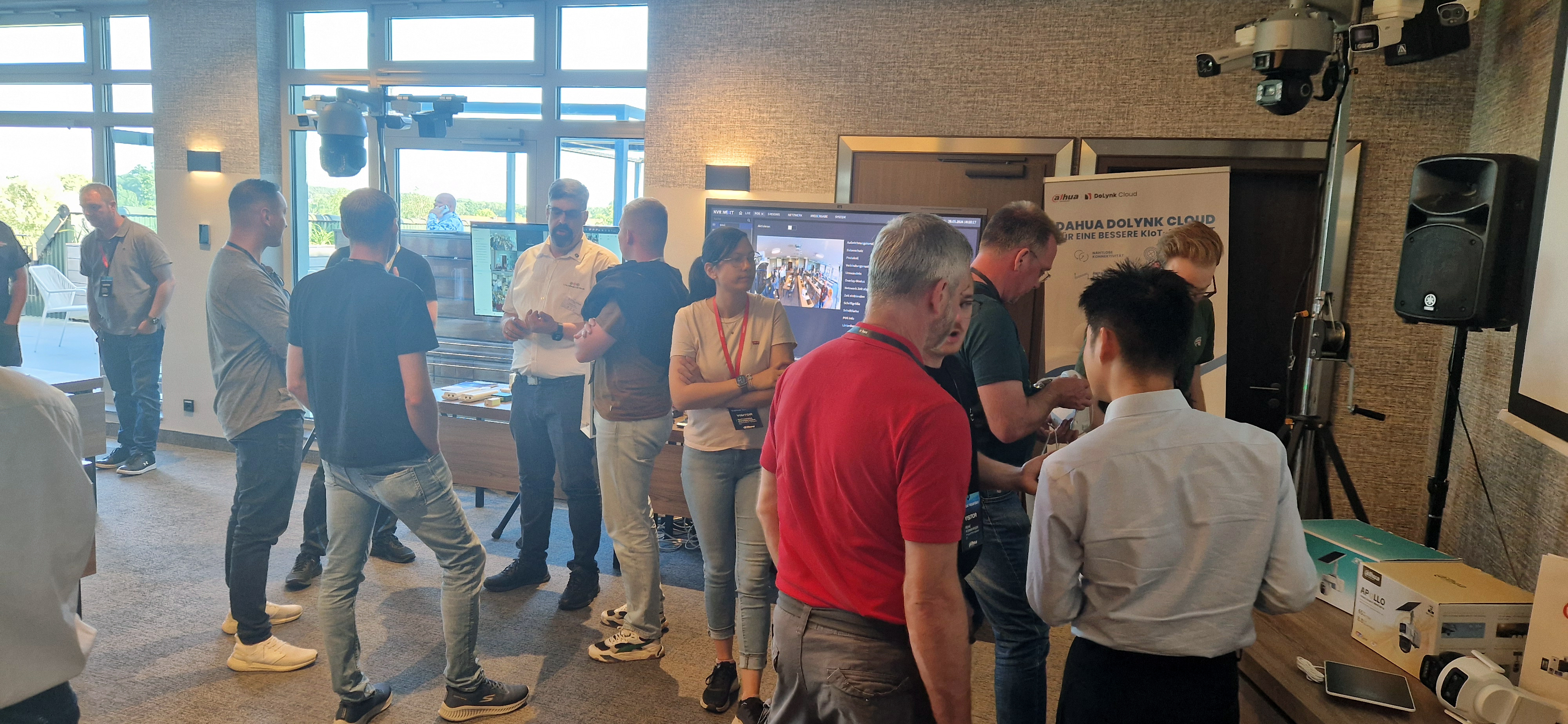 konferenz, veranstaltung, personen, präsentation, messestand
