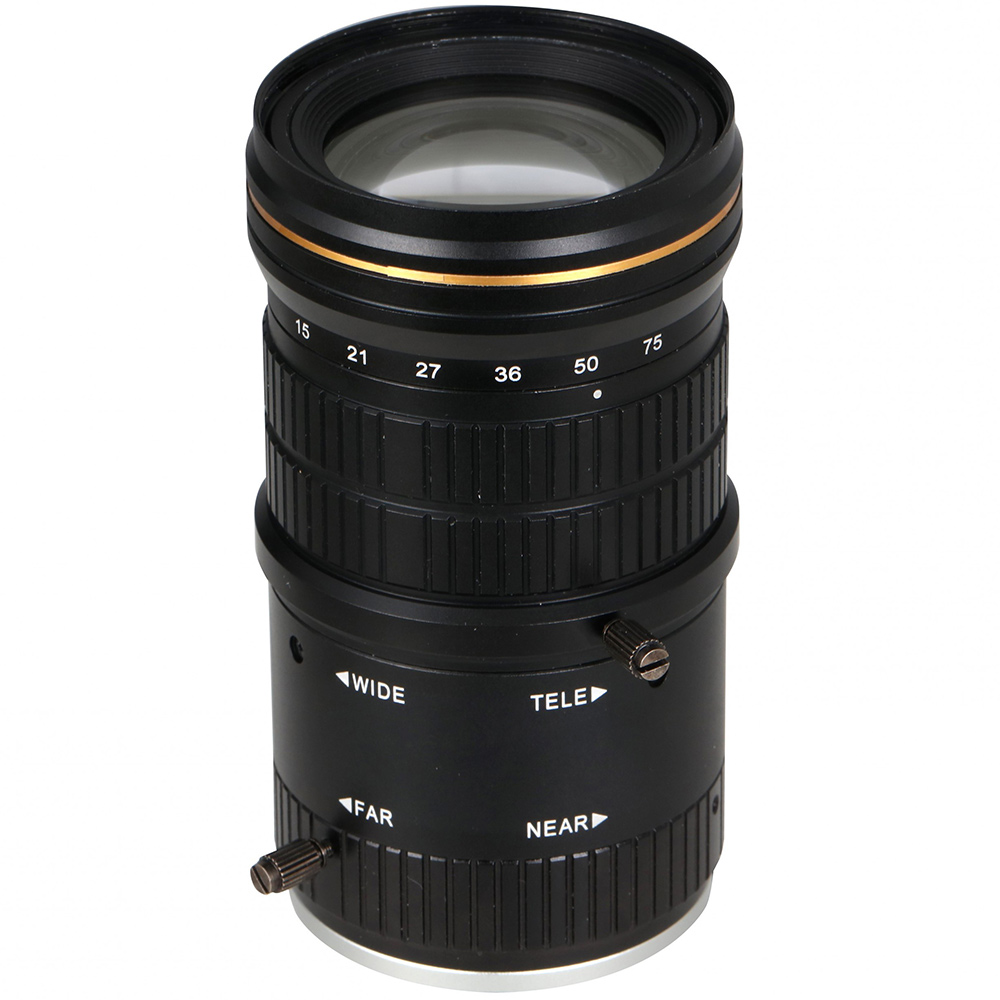 Objektiv, 12MP, 15 - 75mm, schwarz