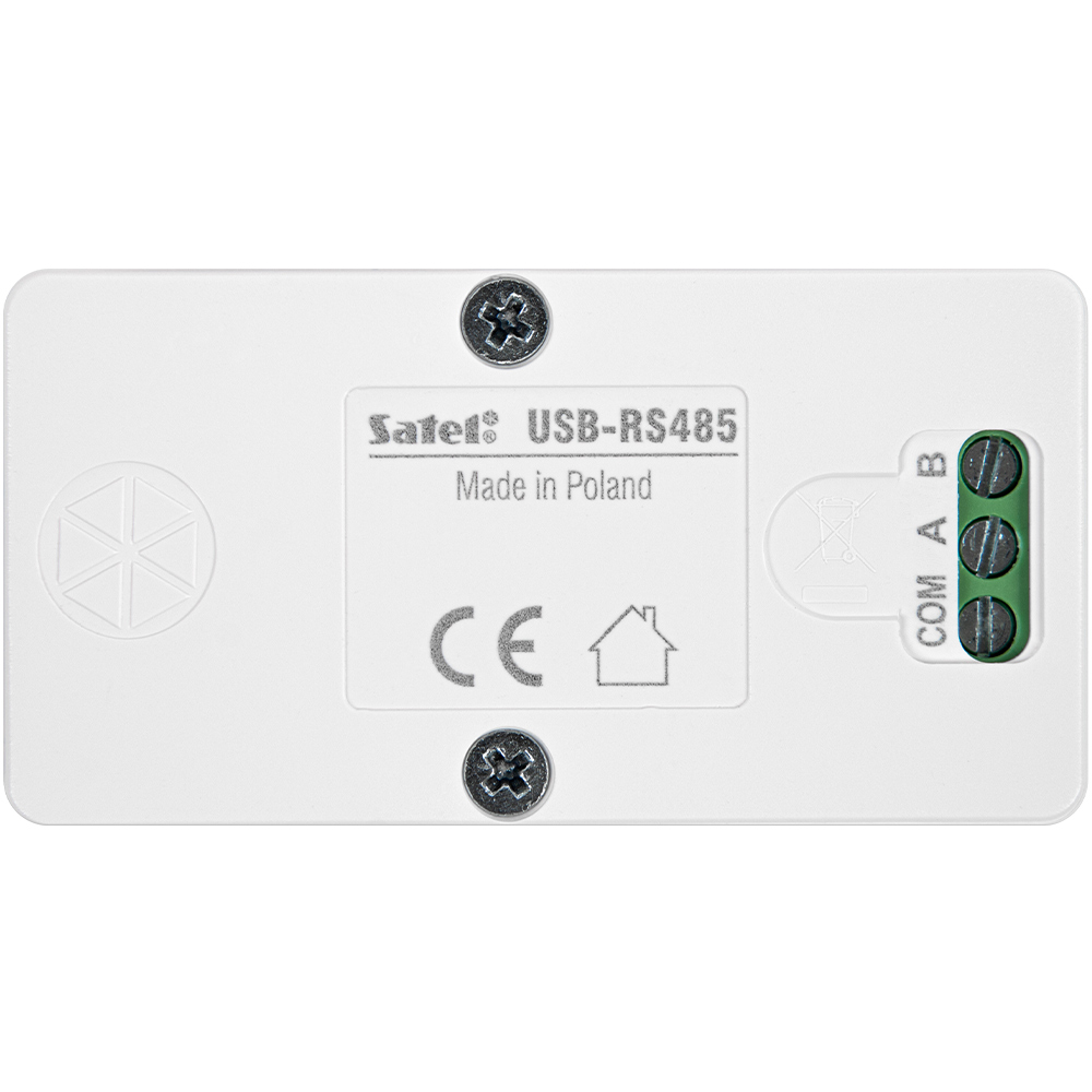 usb-rs485, schnittstelle, terminal, grüne schrauben, hergestellt in polen