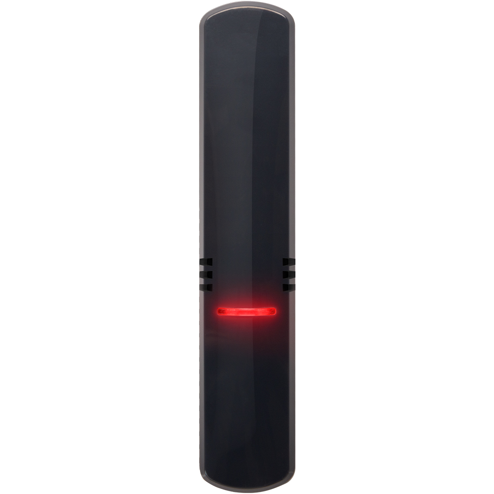 Glasfaser-Stick, LED-Leuchte, dunkle Farbe, verticales Design, Rotes Licht
