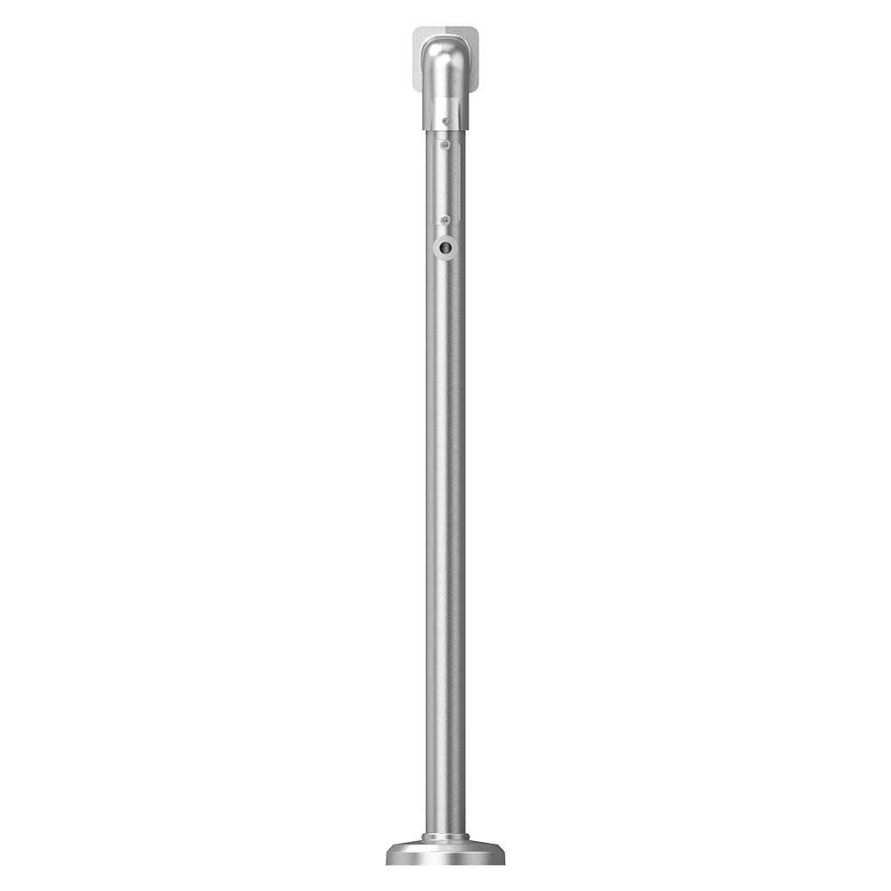 Stangenleuchte, Metallstange, Silber, LED-Stange, Konsolenfuß