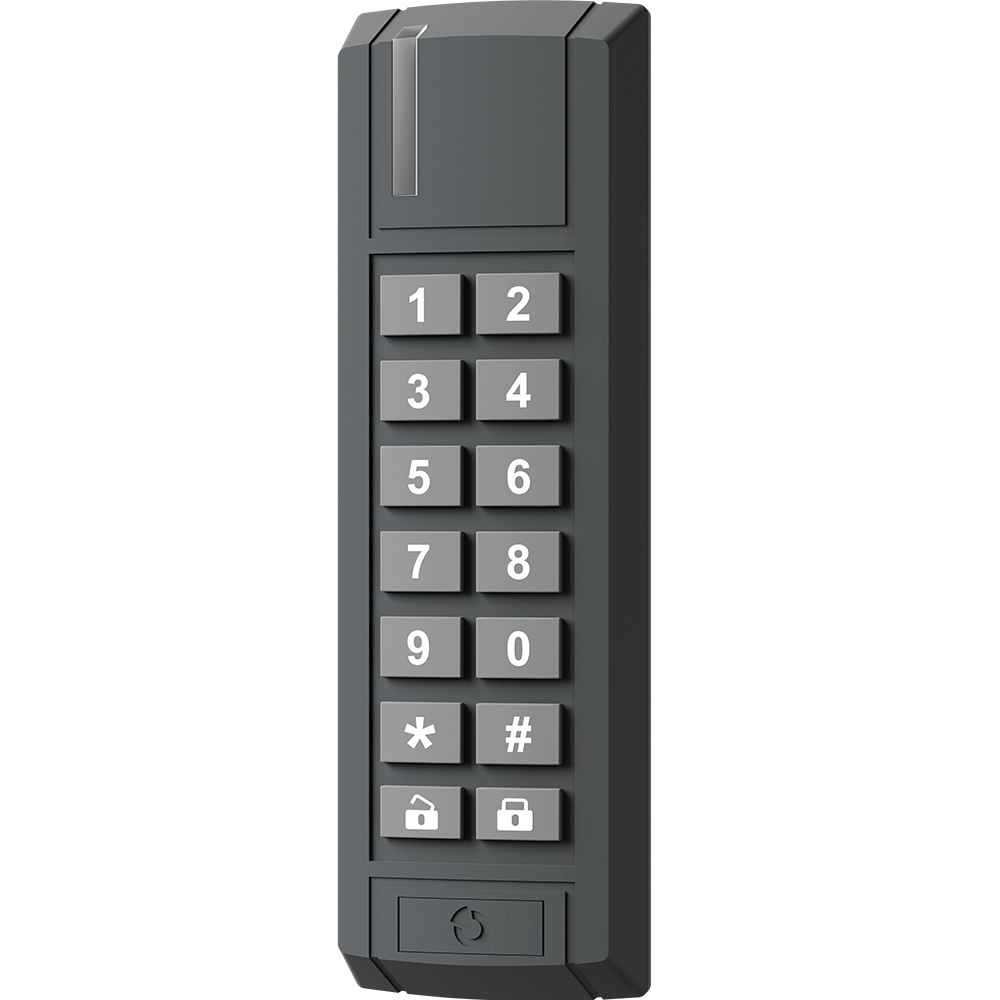 Jablotron BUS-Bedienteil mit Lesegerät für den Außenbereich, NFC/Mifare 13,56MHz, anthrazit-1