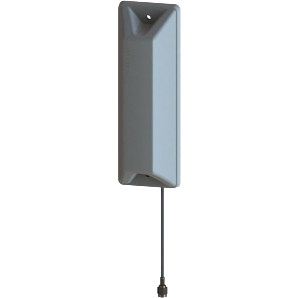Wandantenne mit grauem Gehäuse und Antenne