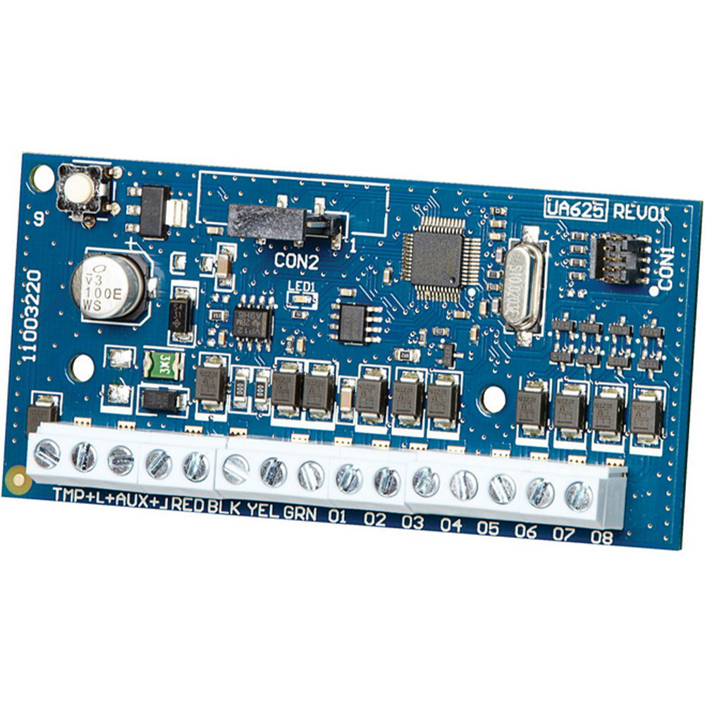 steuerplatine, kabelanschluss, versorgungsmodul, blue PCB, terminalleiste