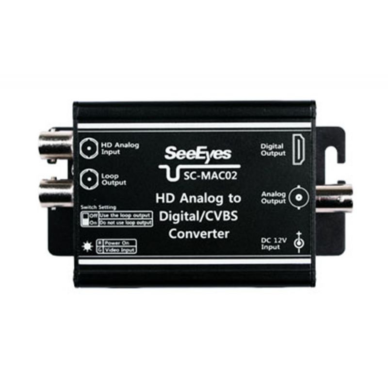 Videosignalkonverter TVI/AHD/CVI 1944p/Analog 960H -> HDMI 12VDC; OHNE Netzteil-1