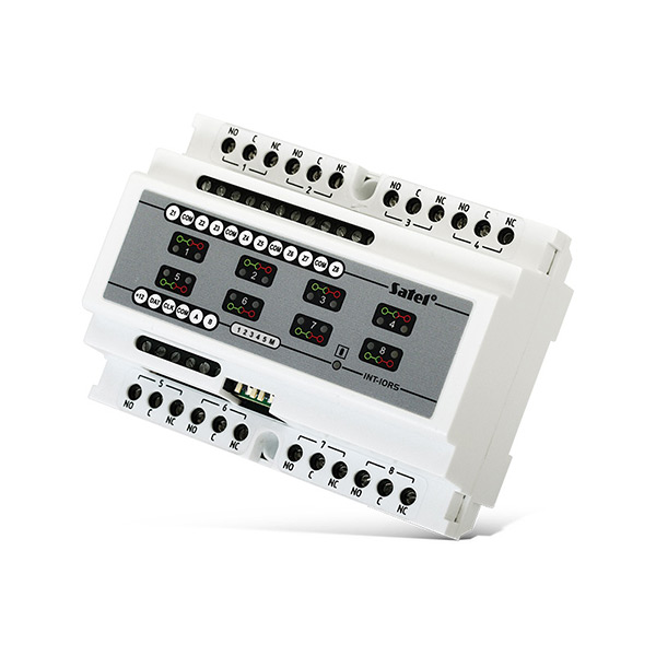 Satel Linien- und Ausgangserweiterungsmodul, 8 Relaisausgäng