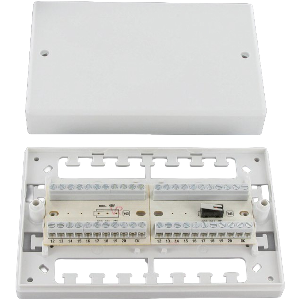 Verteilerschrank, Elektronikklemmen, Montagekasten, PCB-Terminalblock, weißes Gehäuse
