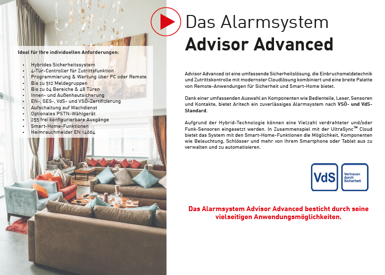 Aritech Advisor Advanced Systemübersicht-1