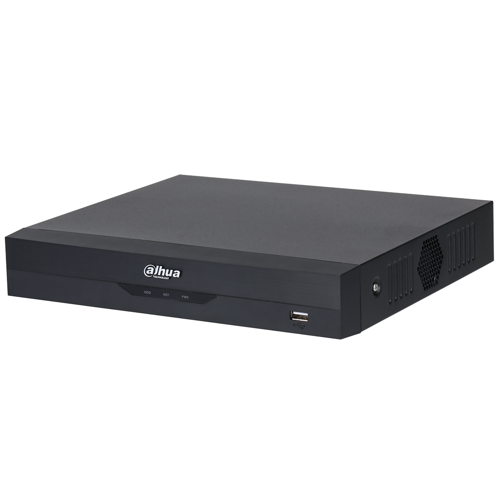 HD-CVI-Rekorder, 8 Kanäle, 16 Kanäle IP, 2x SATA à 16 TB, 1U, schwarz
