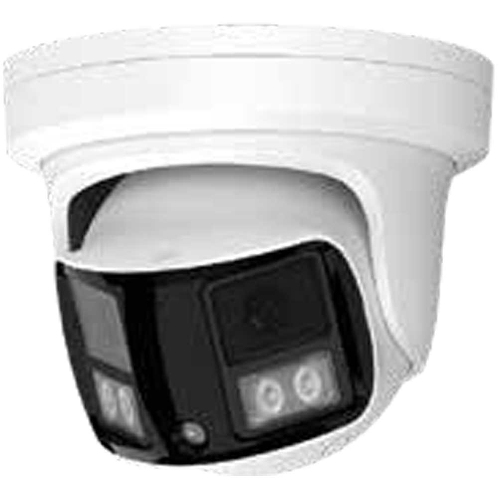 IP-Dual-Sight-Eyeball-Kamera, 2x 5 MP, 2,4 mm, IR 30 m, IP66, weiß