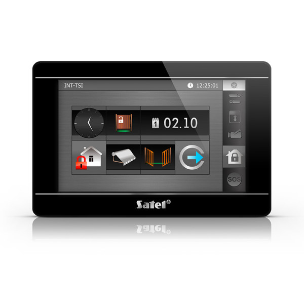 Satel Integra Touch-Screen-Bedienteil 7", schwarz, INT-TSI-B